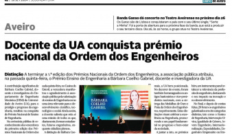 Docente da UA conquista prémio nacional da Ordem dos Engenheiros